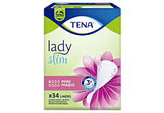 Tena Lady Slim Mini Magic Wkłady anatomiczne 34 sztuki