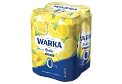 Warka Radler Bezalkoholowy napój piwny cytryna 4 x 500 ml