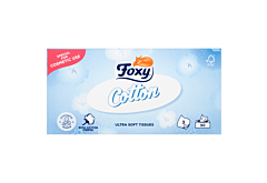 Foxy Cotton Ultra miękkie chusteczki 3 warstwy 90 sztuk