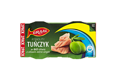 Graal Jednolity tuńczyk w Bio oliwie z oliwek extra virgin 160 g (2 x 80 g)