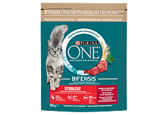 PURINA ONE Bifensis Sterilcat Karma dla kotów bogata w wołowinę 800 g