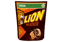 Nestlé Lion WildCrush Chrupiące płatki z nadzieniem o smaku karmelowo-czekoladowym 350 g