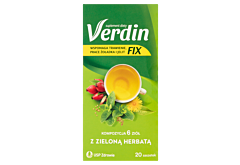 Verdin Fix Suplement diety kompozycja 6 ziół z zieloną herbatą 36 g (20 x 1,8 g)