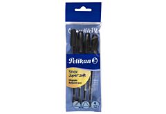 Pelikan Długopis Stick Super Soft czarny 4 szt.