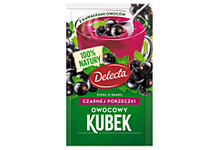 Delecta Owocowy kubek Kisiel smak czarnej porzeczki 30 g