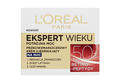 L'Oréal Paris Ekspert Wieku 50+ Przeciwzmarszczkowy krem ujędrniający na noc 50 ml