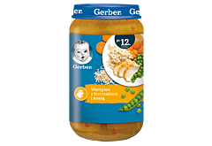 Gerber Warzywa z kurczakiem i kaszą dla dzieci po 12. miesiącu 250 g