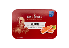 King Oscar Surimi paluszki o smaku krabowym 200 g (16 sztuk)