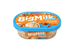 Big Milk Intense Lody smak śmietankowy z sosem słony karmel i kawałkami karmelu 900 ml