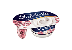 Fantasia Jogurt kremowy z kulkami o smaku truskawki 100 g