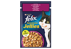 Felix Sensations Jellies Karma dla kotów z kaczką w galaretce ze szpinakiem 85 g