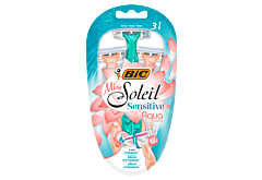 BIC Miss Soleil Sensitive Aqua Colours 3-ostrzowa maszynka do golenia 3 sztuki