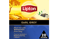 Lipton Czarna herbata z bergamotką Earl Grey 32 g (20 torebek)