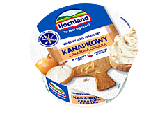 Hochland Kremowy serek twarogowy kanapkowy z prażoną cebulką 130 g