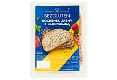 Bezgluten Bochenek jasny z czarnuszką 220 g