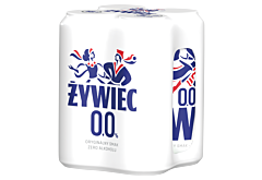 Żywiec Piwo jasne bezalkoholowe 4 x 500 ml