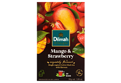 Dilmah Mango & Strawberry Cejlońska czarna herbata 30 g (20 x 1,5 g)