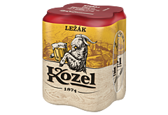 Kozel Ležák Piwo jasne 2 l (4 x 0,5 l)