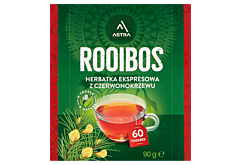 Astra Rooibos Herbatka ekspresowa Rooibos 90 g (60 x 1,5 g)