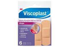 Viscoplast Plastry komfort mix na otarcia 72 mm x 25 mm 6 sztuk