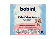 bobini Baby Podkłady higieniczne super chłonne 10 sztuk