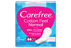 Carefree Cotton Feel Normal Wkładki higieniczne bezzapachowe 56 sztuk