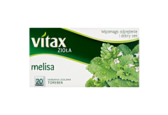 Vitax Zioła Herbatka ziołowa melisa 30 g (20 x 1,5 g)