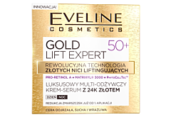 GOLD LIFT EXPERT Luksusowy multi-odżywczy krem-serum z 24k złotem 50+