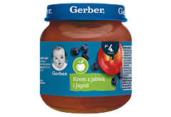 Gerber Krem z jabłek i jagód po 4. miesiącu 125 g