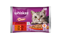 Whiskas Duo Mokra karma dla kotów zestawy klasyczne galaretka 340 g (4 x 85 g)