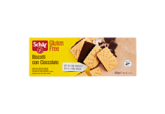 Schär Biscotti Con Cioccolato Bezglutenowe herbatniki z gorzką czekoladą 150 g (16 sztuk)