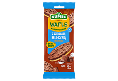 Kupiec Wafle kukurydziane z czekoladą mleczną 56 g (4 sztuki)