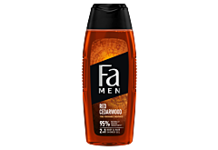 Fa Men Red Cedarwood Żel pod prysznic z formułą 2w1 o zapachu nut drzewnych czerwonego cedru 400 ml