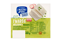 Z Mlecznej Drogi Twaróg krajanka półtłusty 400 g