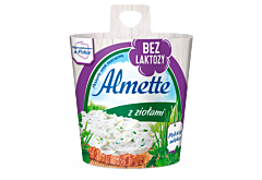 Almette Puszysty serek twarogowy z ziołami bez laktozy 150 g