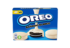 Oreo Ciastka kakaowe z nadzieniem o smaku waniliowym oblane białą polewą 246 g (12 sztuk)