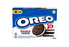 Oreo Double Ciastka kakaowe z nadzieniem o smaku waniliowym 170 g