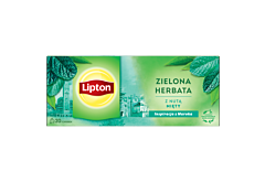 Lipton Zielona herbata z nutą mięty 26 g (20 torebek)