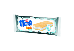 Zott Monte White Snack Ciastko z kremem mlecznym 29 g