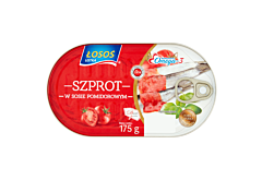 Łosoś Ustka Szprot w sosie pomidorowym 175 g