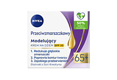 Nivea Przeciwzmarszczkowy + Modelujący krem na dzień SPF 30 65+ 50 ml