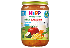 HiPP BIO Pasta Bambini Rigatoni Napoli po 11. miesiącu 220 g