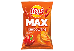 Lay's Max Chipsy ziemniaczane karbowane o smaku papryki 120 g