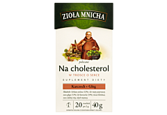 Big-Active Zioła Mnicha Na cholesterol Suplement diety Herbatka ziołowa 40 g (20 torebek)