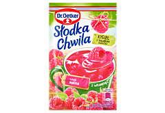 Dr. Oetker Słodka Chwila Kisiel z kawałkami owoców smak malina 31,5 g