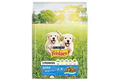 Friskies 5 Promises Junior Karma dla szczeniąt z kurczakiem i warzywami z mlekiem 3 kg