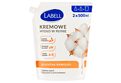 Labell Kremowe mydło w płynie delikatna bawełna 1 l