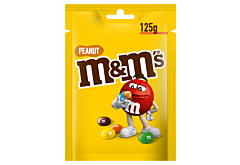 M&M's Peanut Orzeszki ziemne oblane czekoladą w kolorowych skorupkach 125 g