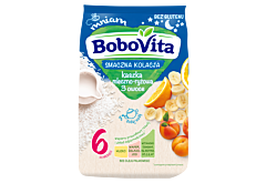 BoboVita Smaczna Kolacja Kaszka mleczno-ryżowa 3 owoce po 6 miesiącu 230 g