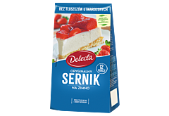 Delecta Oryginalny sernik na zimno mieszanka do przygotowania ciasta 154 g